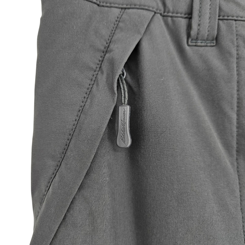 Eddie Bauer Polar Fleece Plaid Lined Pants Gray Straight Leg Petite 14P - Picture 3 of 9